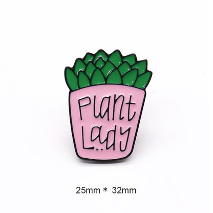 Plant Lady Cactus Brooch